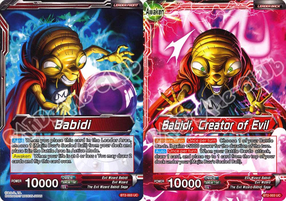 BT2-003 Babidi // Babidi, Creator of Evil non comune normale/normale (EN) -NEAR MINT-