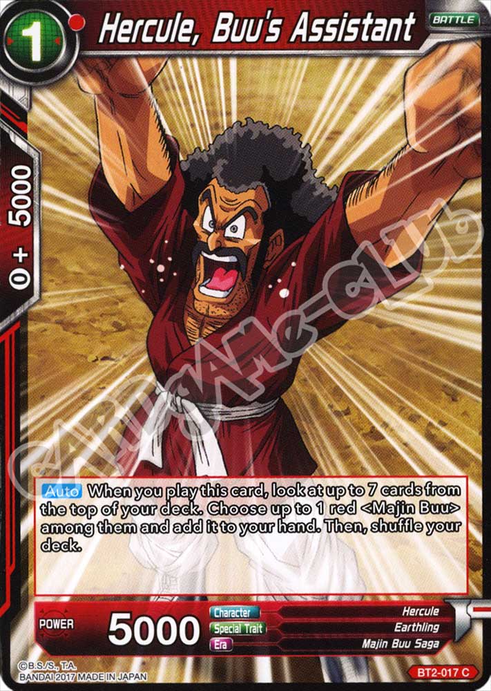 BT2-017 Hercule, Buu's Assistant comune normale (EN) -NEAR MINT-