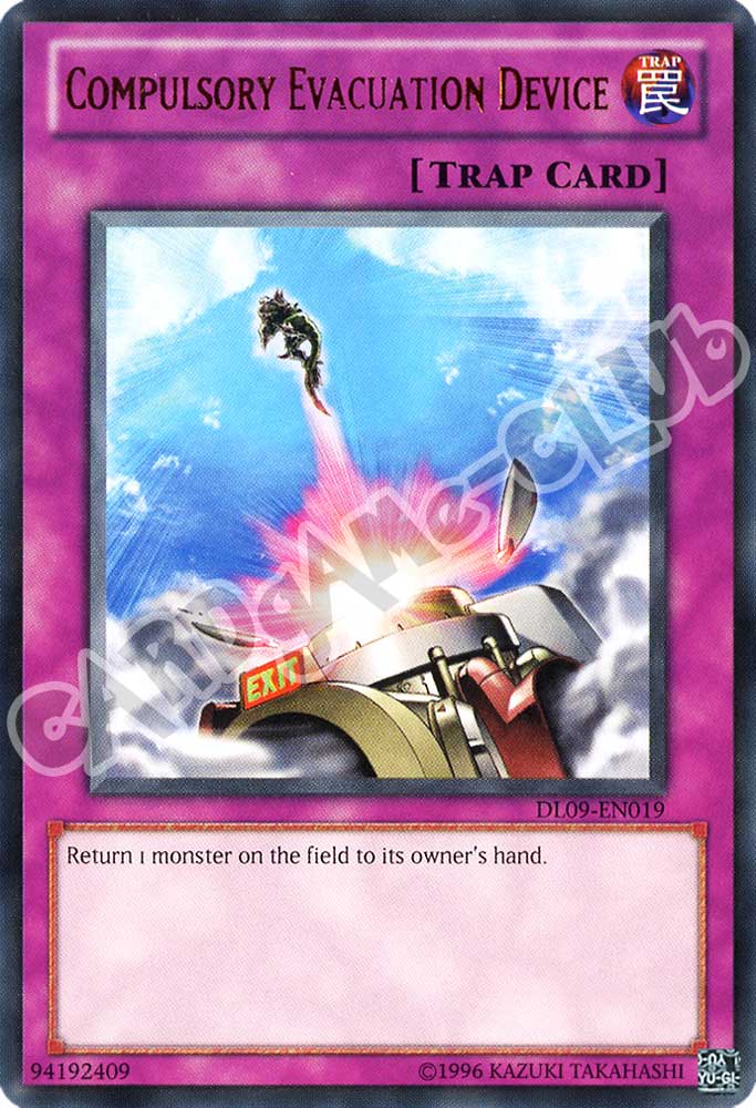 DL09-EN019 Compulsory Evacuation Device rara verde unlimited (EN) -NEAR MINT-