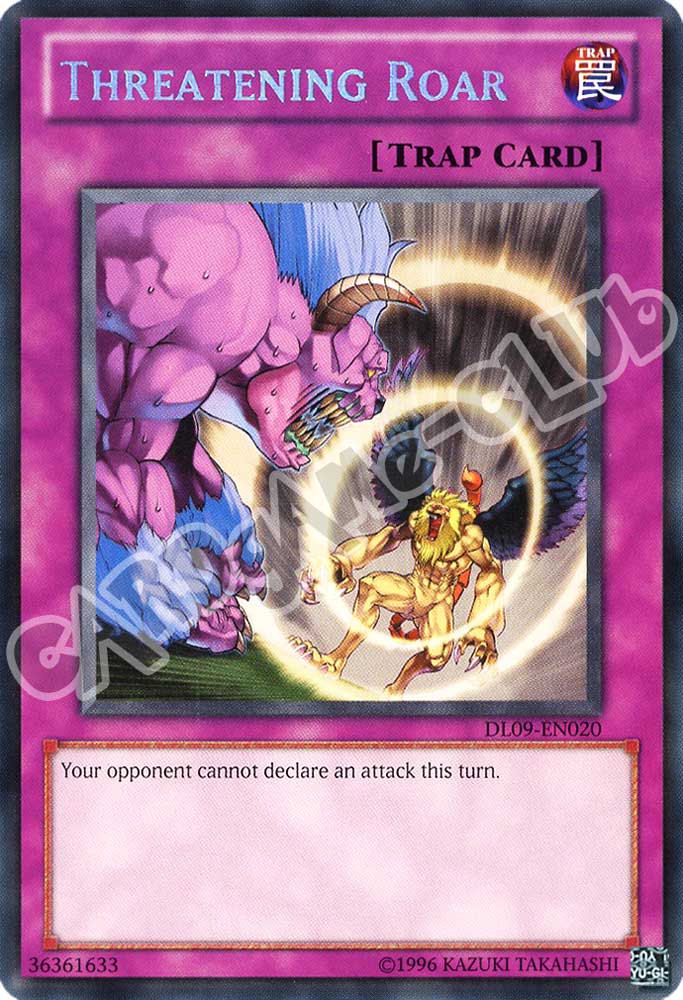 DL09-EN020 Threatening Roar rara blu unlimited (EN) -NEAR MINT-