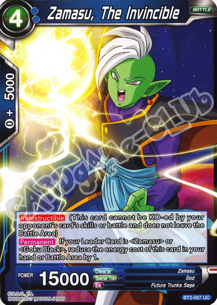 BT2-057 Zamasu, The Invincible non comune normale (EN) -NEAR MINT-