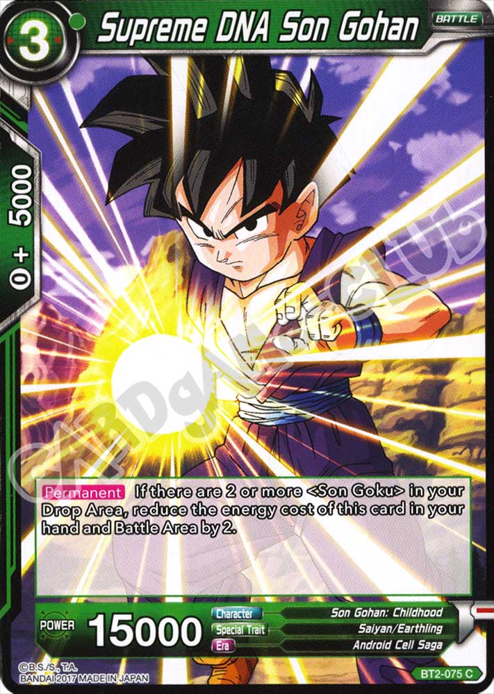 BT2-075 Supreme DNA Son Gohan comune normale (EN) -NEAR MINT-