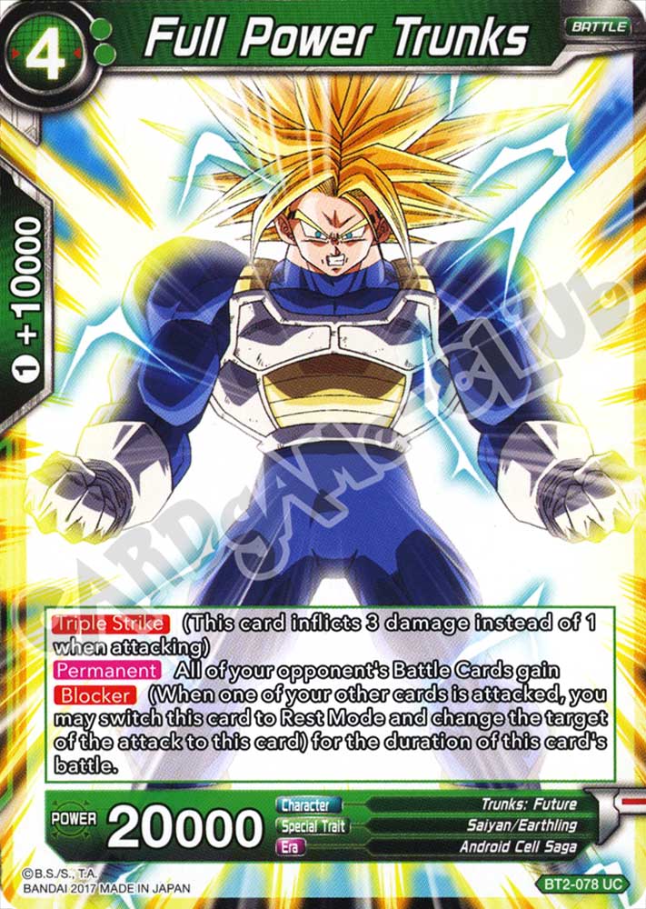 BT2-078 Full Power Trunks non comune normale (EN) -NEAR MINT-