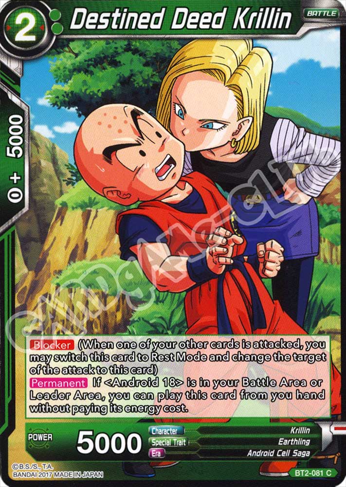BT2-081 Destined Deed Krillin comune normale (EN) -NEAR MINT-