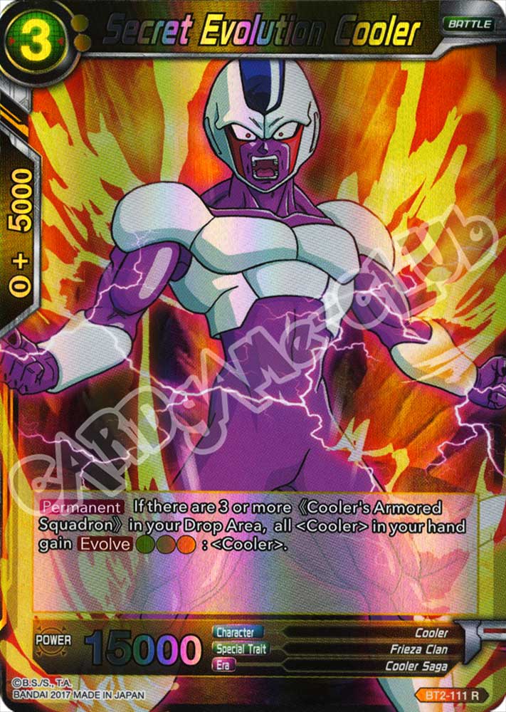 BT2-111 Secret Evolution Cooler rara normale (EN) -NEAR MINT-