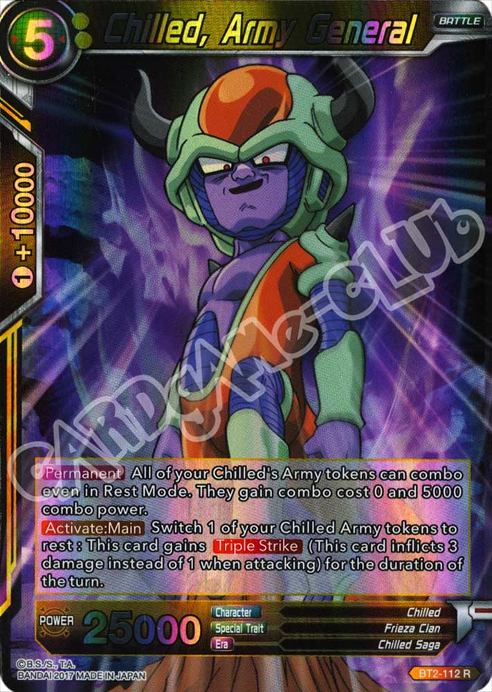 BT2-112 Chilled, Army General rara normale (EN) -NEAR MINT-