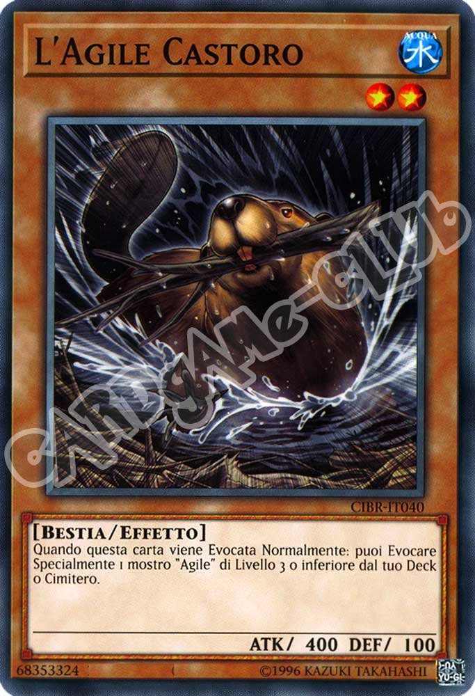 CIBR-IT040 L'Agile Castoro comune unlimited (IT) -NEAR MINT-
