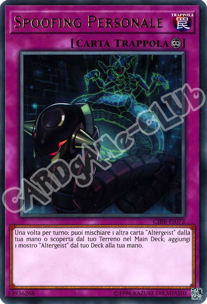 CIBR-IT072 Spoofing Personale rara unlimited (IT) -NEAR MINT-