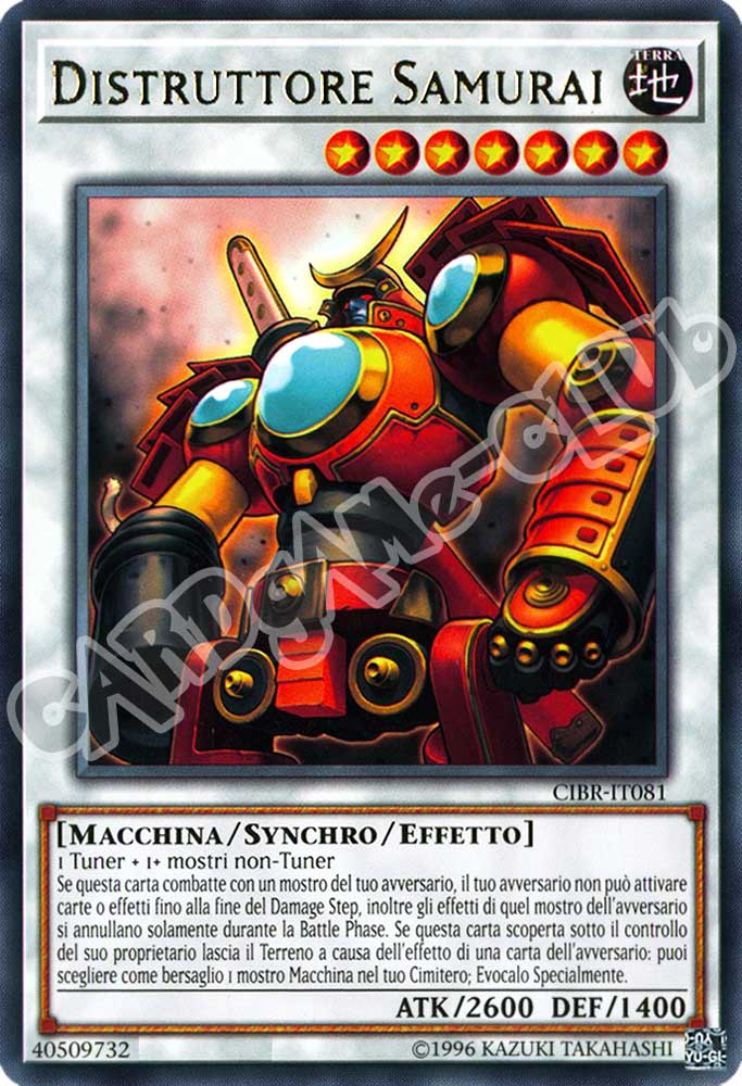 CIBR-IT081 Distruttore Samurai rara unlimited (IT) -NEAR MINT-