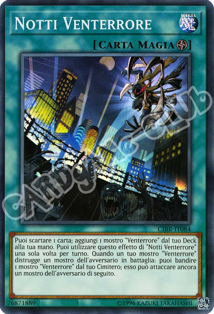CIBR-IT084 Notti Venterrore super rara unlimited (IT) -NEAR MINT-