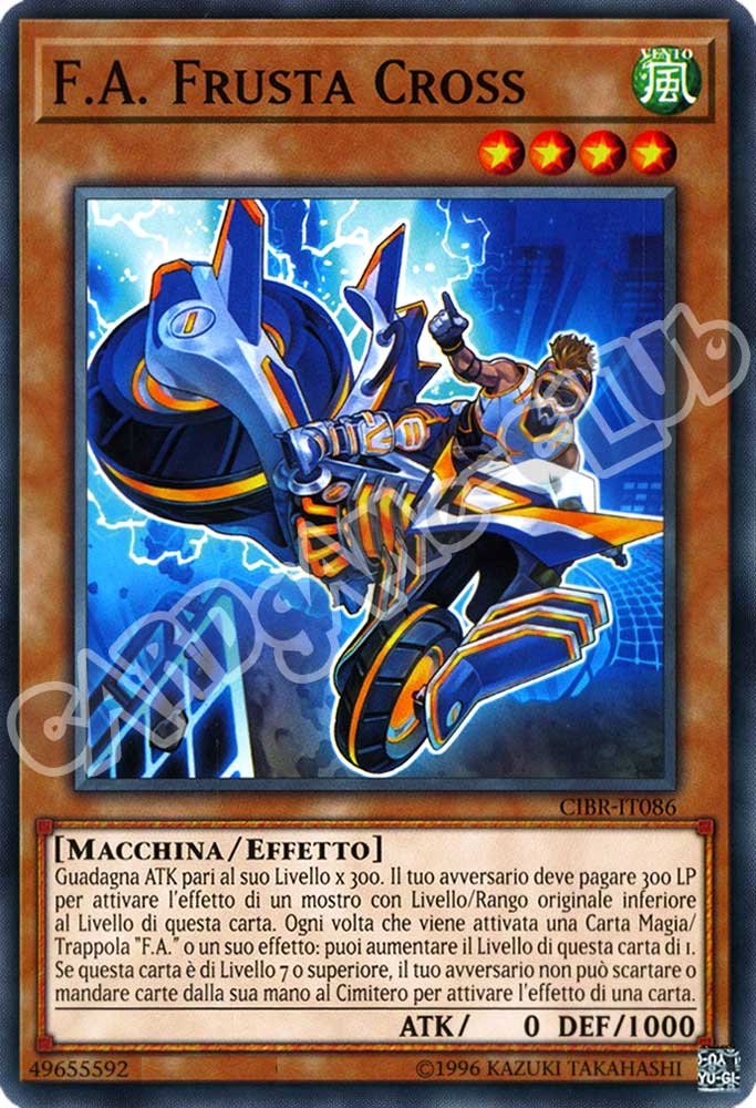 CIBR-IT086 F.A. Frusta Cross comune unlimited (IT) -NEAR MINT-