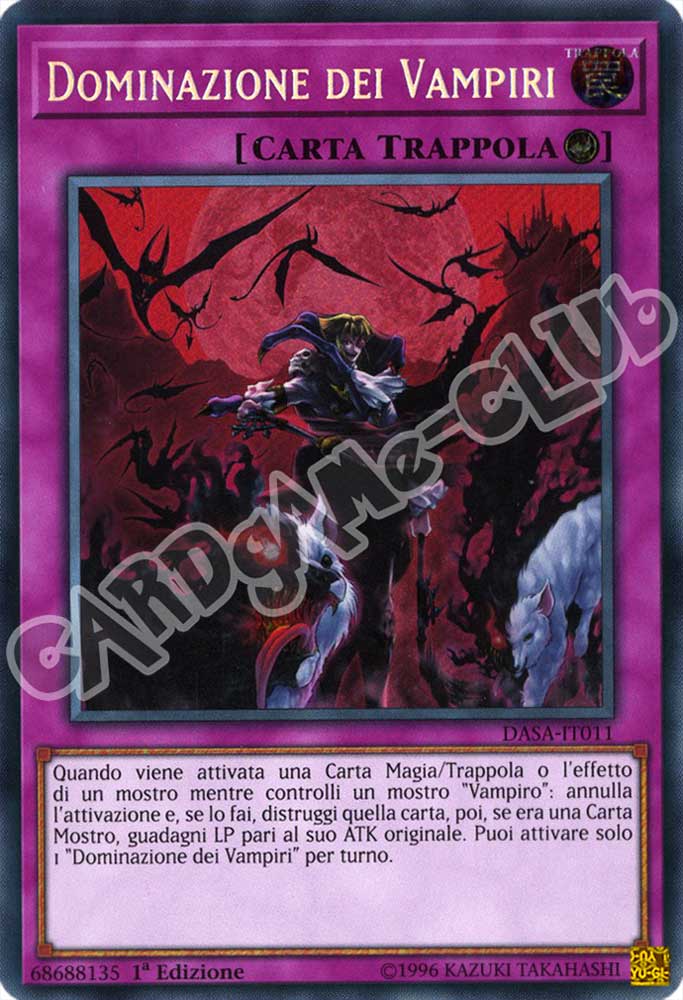 DASA-IT011 Dominazione dei Vampiri rara segreta 1a Edizione (IT) -NEAR MINT-
