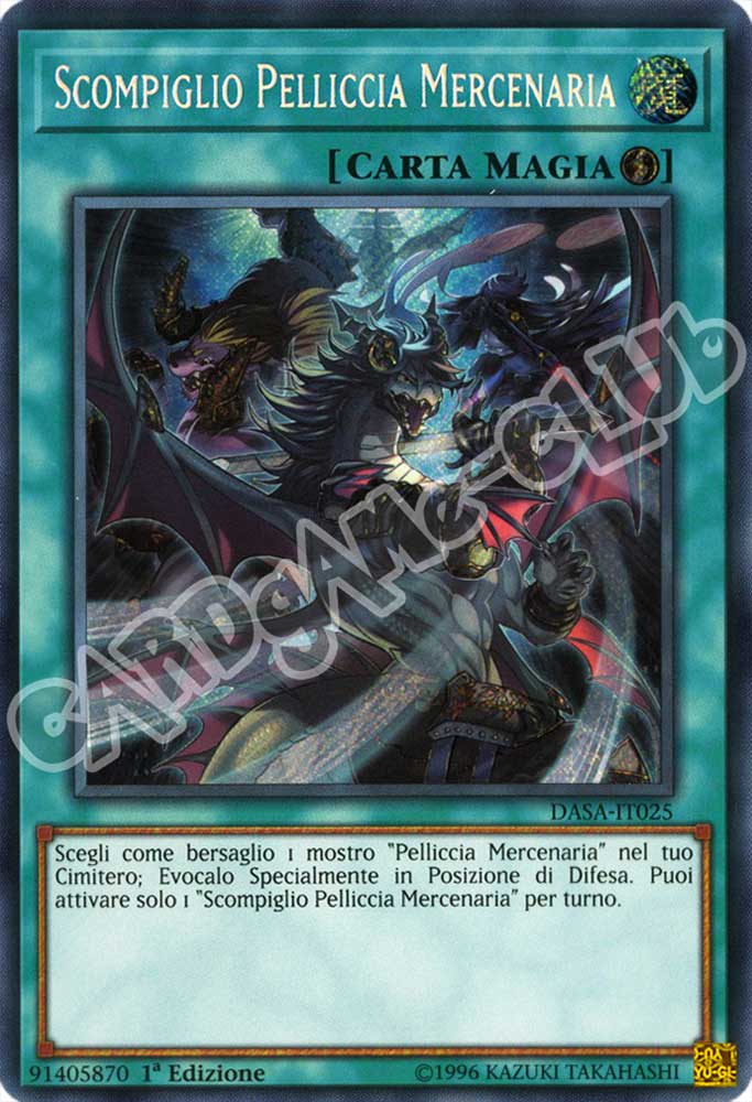 DASA-IT025 Scompiglio Pelliccia Mercenaria rara segreta 1a Edizione (IT) -NEAR MINT-