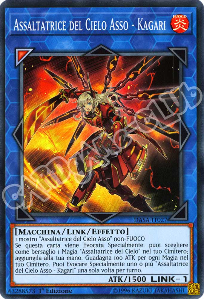 DASA-IT027 Assaltatrice del Cielo Asso - Kagari super rara 1a Edizione (IT) -NEAR MINT-