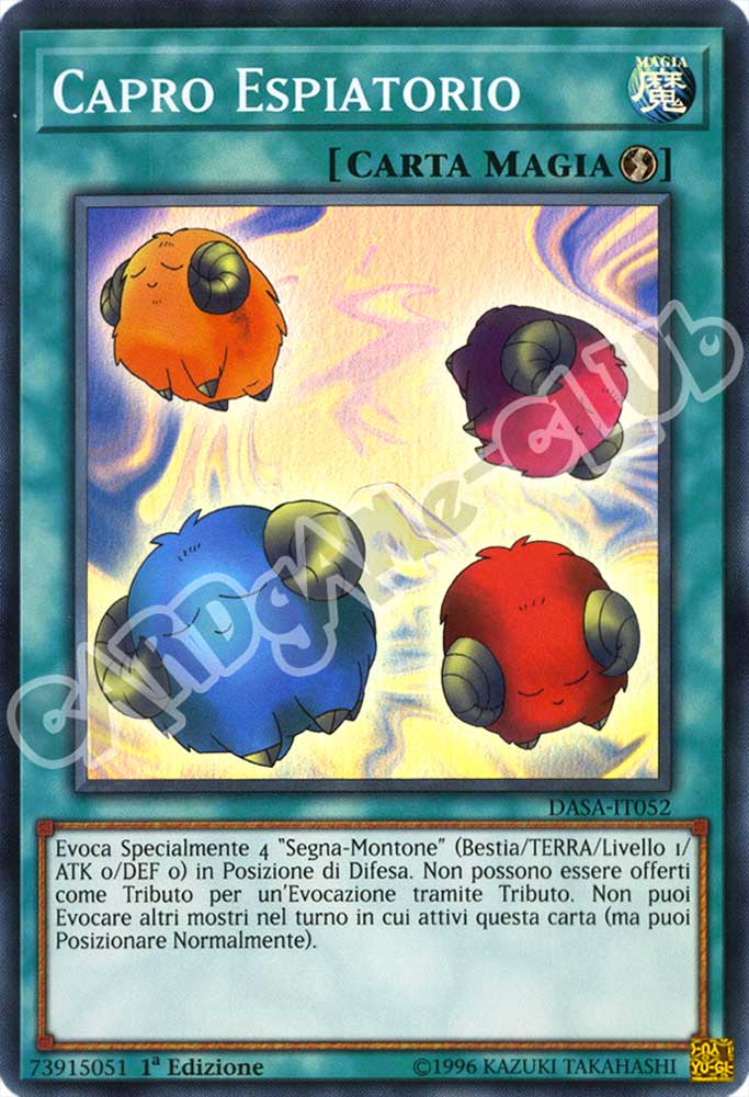 DASA-IT052 Capro Espiatorio super rara 1a Edizione (IT) -NEAR MINT-
