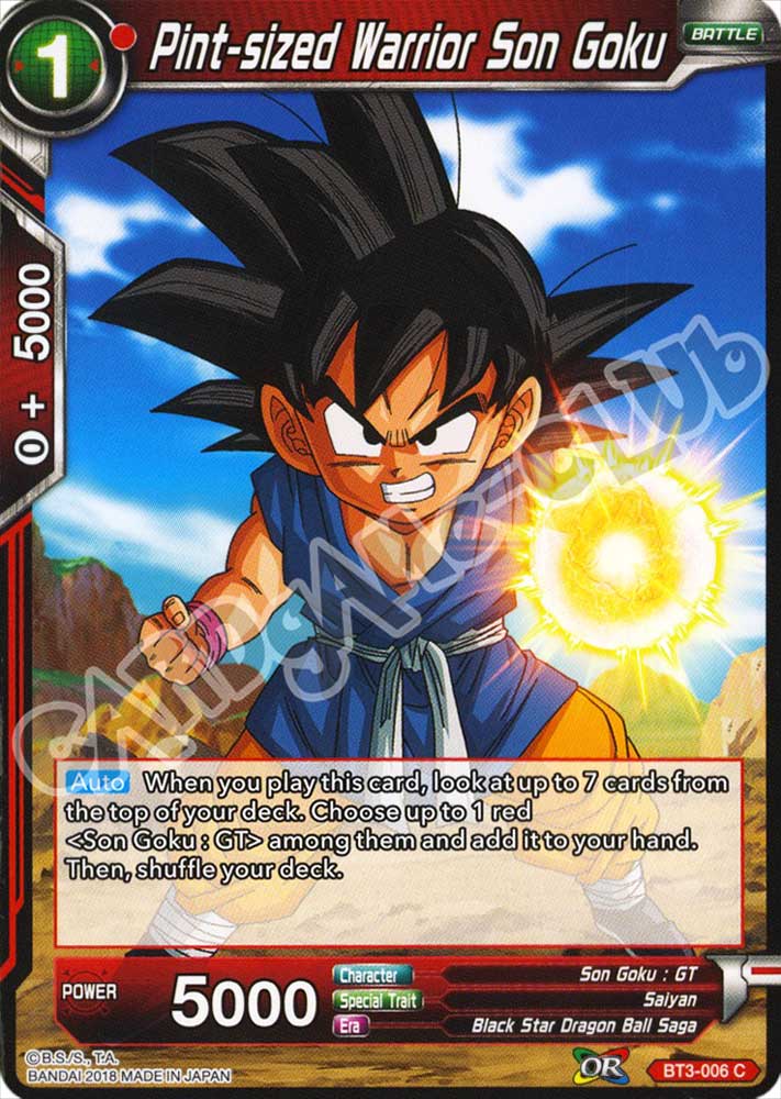 Pint-sized Warrior Son Goku comune normale (EN) -NEAR MINT-