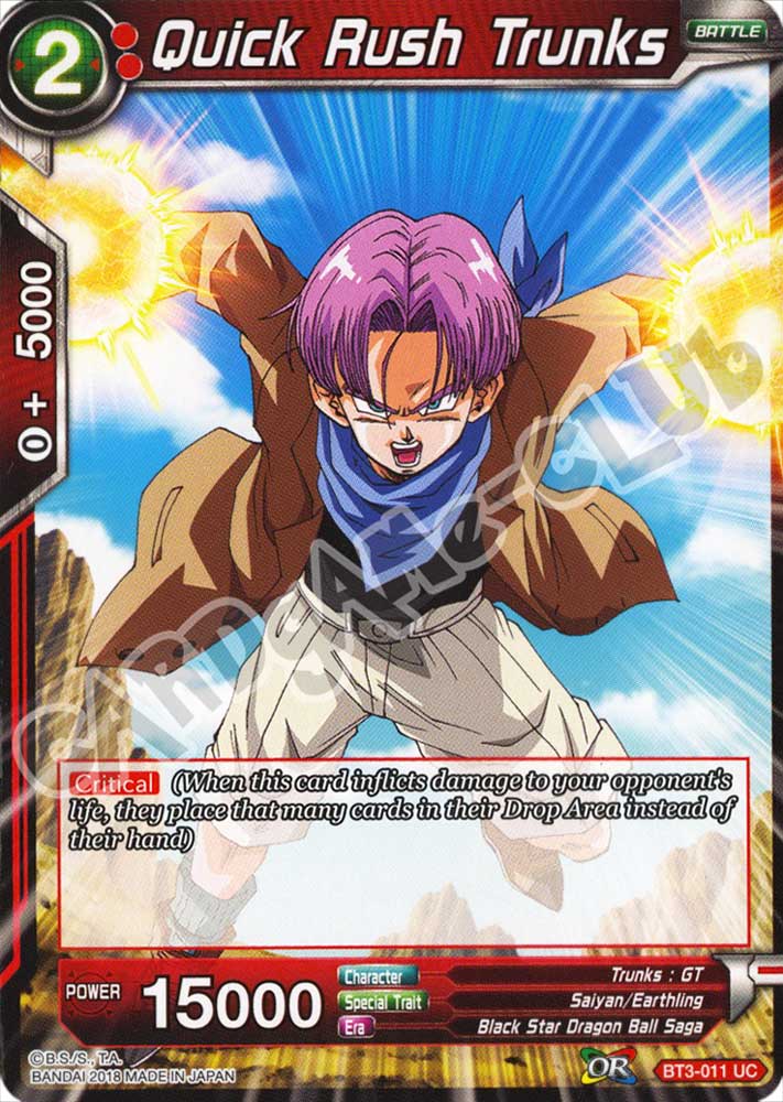 Quick Rush Trunks non comune normale (EN) -NEAR MINT-