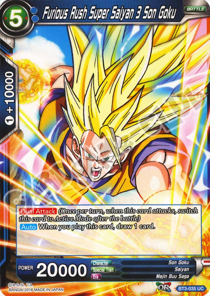 Furious Rush Super Saiyan 3 Son Goku non comune normale (EN) -NEAR MINT-
