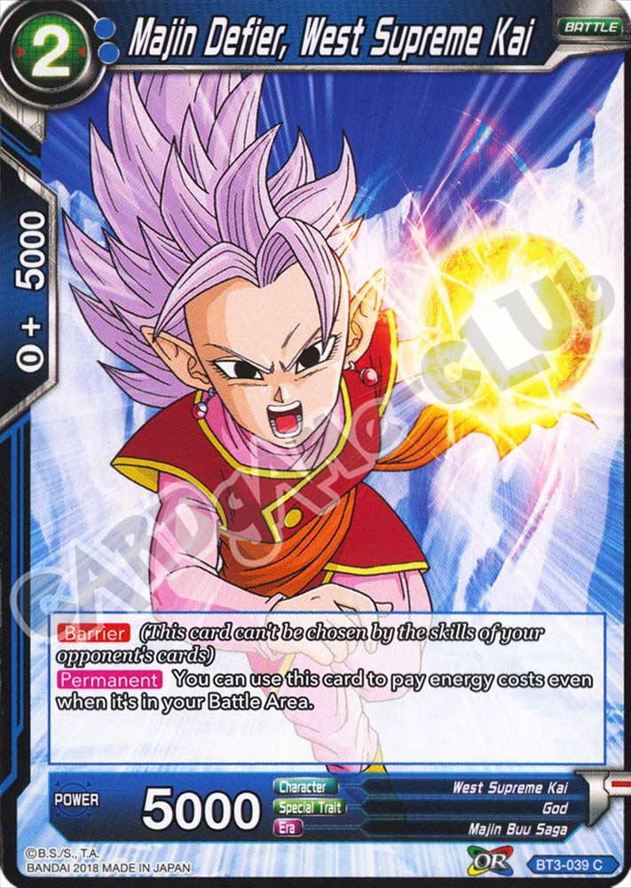 Majin Defier, West Supreme Kai comune normale (EN) -NEAR MINT-