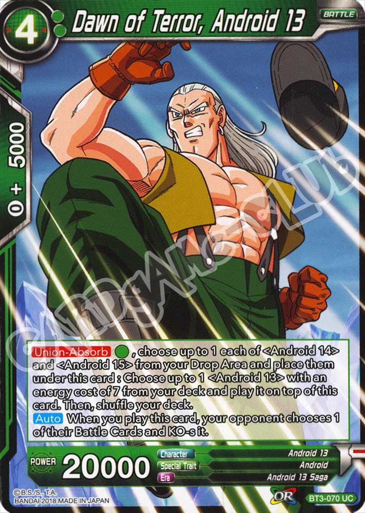 Dawn of Terror, Android 13 non comune normale (EN) -NEAR MINT-