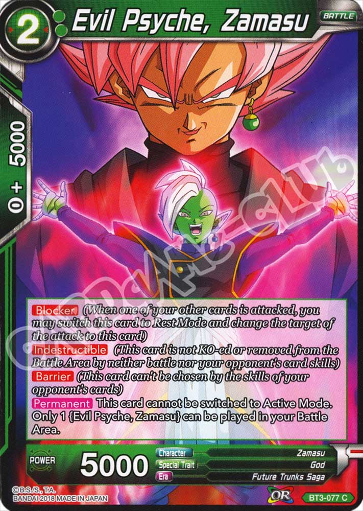 Evil Psyche, Zamasu comune normale (EN) -NEAR MINT-