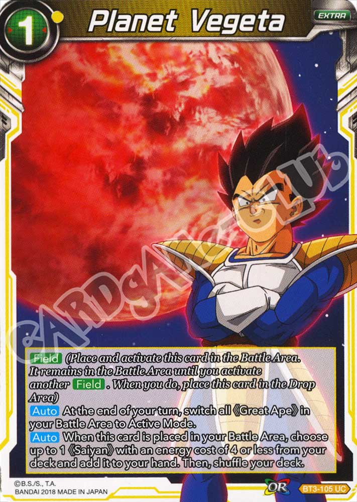 Planet Vegeta non comune normale (EN) -NEAR MINT-