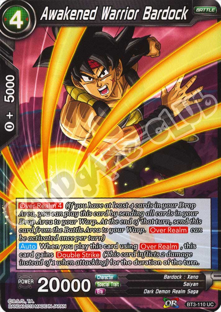 Awakened Warrior Bardock non comune normale (EN) -NEAR MINT-