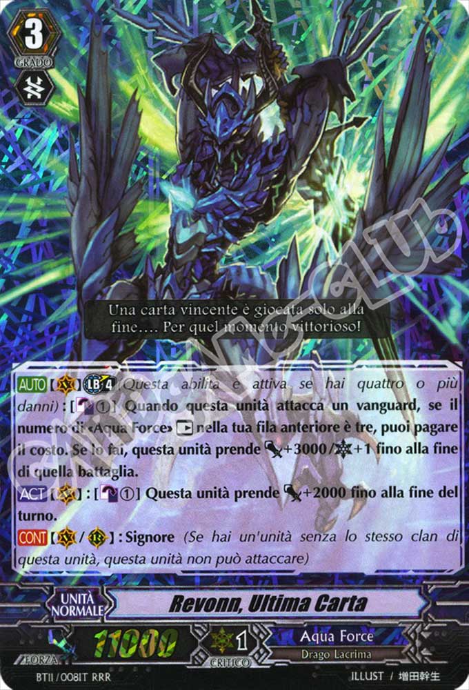 BT11-IT008 Revonn, Ultima Carta tripla rara foil (IT) -NEAR MINT-