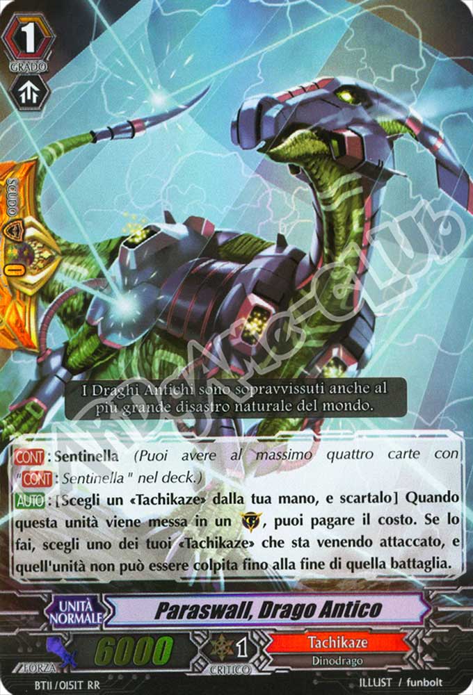 BT11-IT015 Paraswall, Drago Antico doppia rara foil (IT) -NEAR MINT-