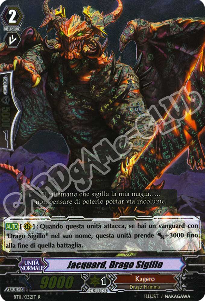 BT11-IT032 Jacquard, Drago Sigillo rara foil (IT) -NEAR MINT-