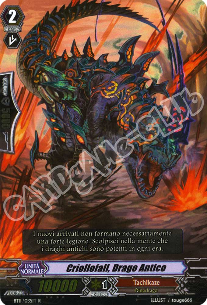 BT11-IT035 Criollofall, Drago Antico rara foil (IT) -NEAR MINT-