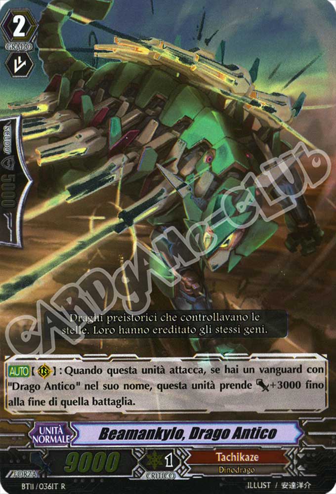BT11-IT036 Beamankylo, Drago Antico rara foil (IT) -NEAR MINT-