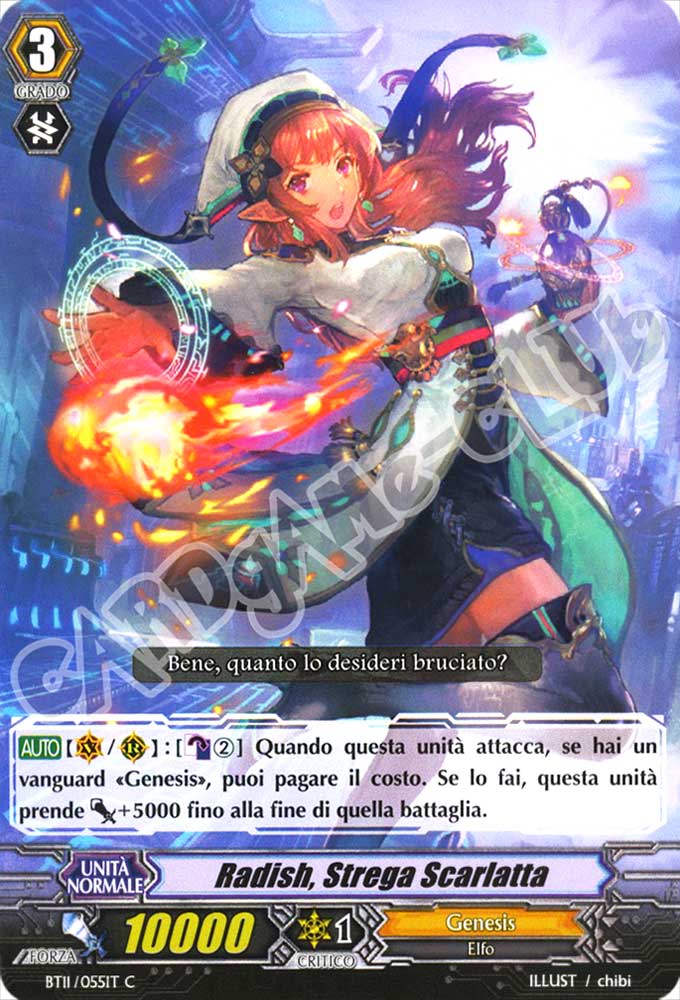 BT11-IT055 Radish, Strega Scarlatta comune normale (IT) -NEAR MINT-