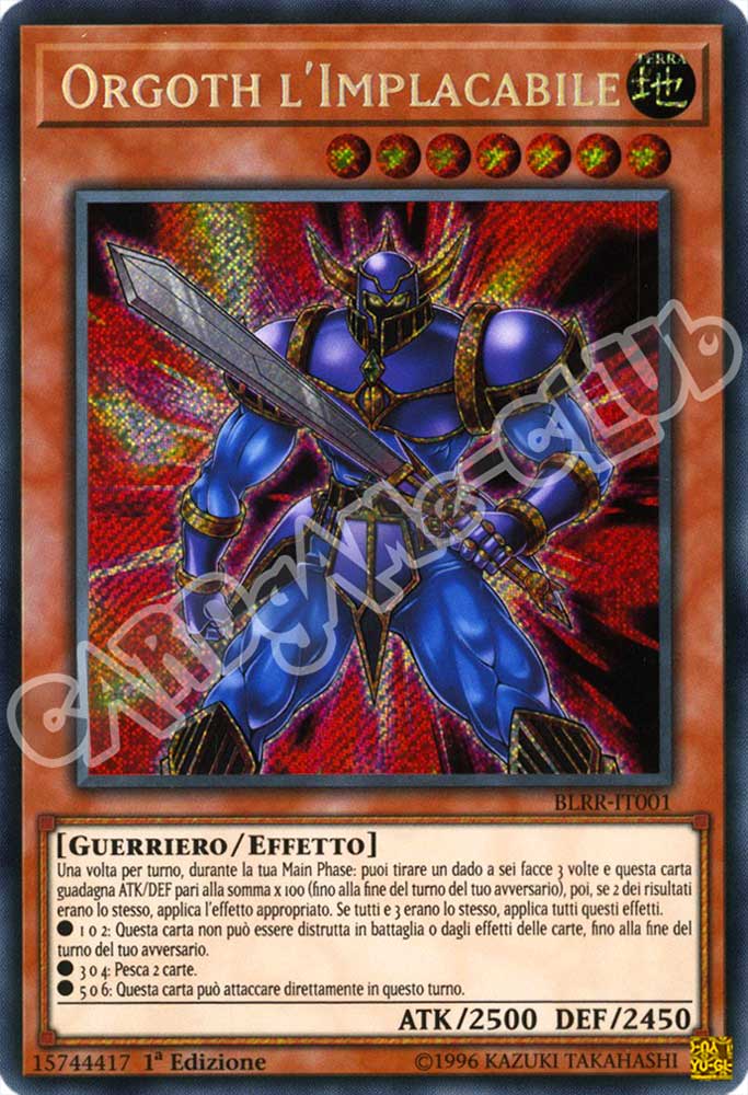 BLRR-IT001 Orghot l'Implacabile rara segreta 1a Edizione (IT)  -GOOD-