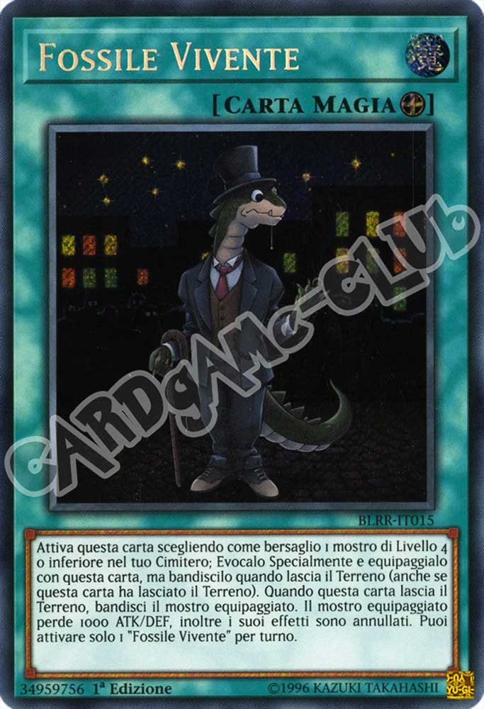 BLRR-IT015 Fossile Vivente rara segreta 1a Edizione (IT) -NEAR MINT-