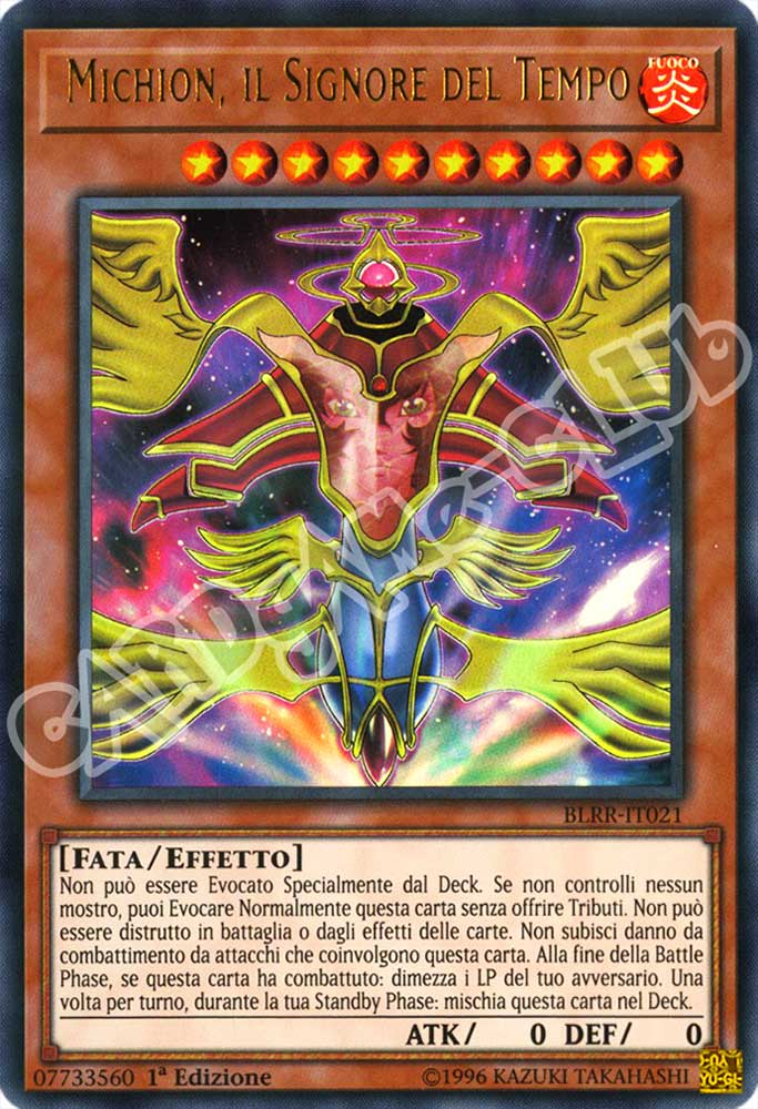 BLRR-IT021 Michion, il Signore del Tempo ultra rara 1a Edizione (IT) -NEAR MINT-