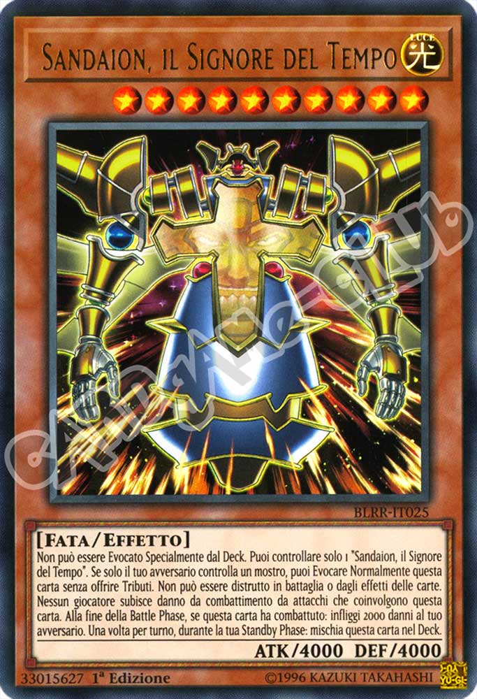BLRR-IT025 Sandaion, il Signore del Tempo ultra rara 1a Edizione (IT) -NEAR MINT-