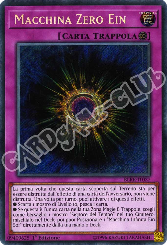 BLRR-IT027 Macchina Zero Ein rara segreta 1a Edizione (IT) -NEAR MINT-