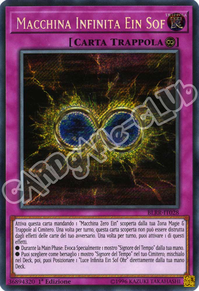 BLRR-IT028 Macchina Infinita Ein Sof rara segreta 1a Edizione (IT)  -GOOD-