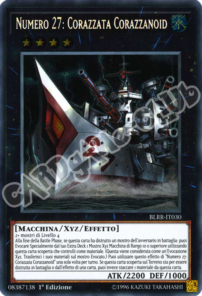BLRR-IT030 Numero 27: Corazzata Corazzanoid rara segreta 1a Edizione (IT)  -GOOD-