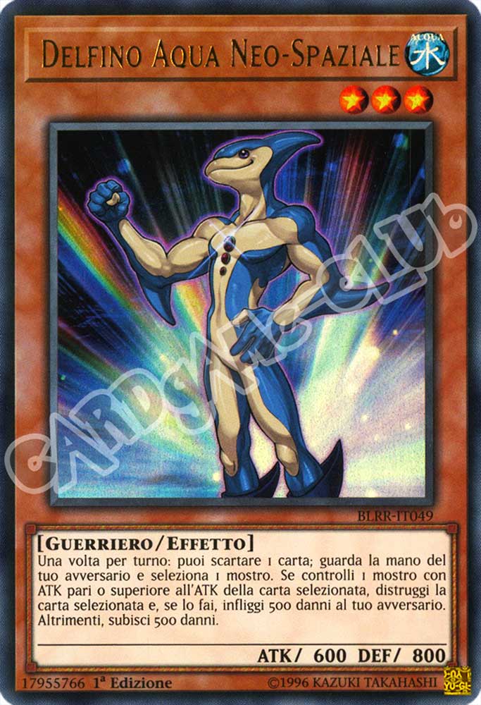BLRR-IT049 Delfino Aqua Neo-Spaziale ultra rara 1a Edizione (IT) -NEAR MINT-
