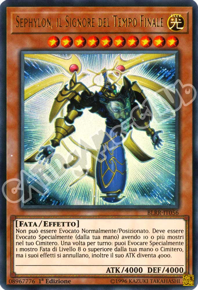 BLRR-IT056 Sephylon, il Signore del Tempo Finale ultra rara 1a Edizione (IT) -NEAR MINT-