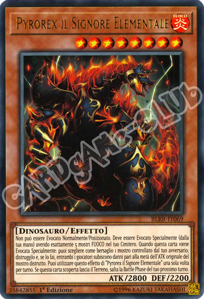 BLRR-IT069 Pyrorex il Signore Elementale ultra rara 1a Edizione (IT) -NEAR MINT-