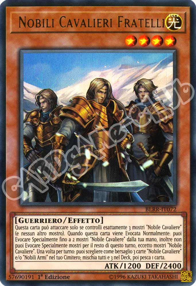 BLRR-IT072 Nobili Cavalieri Fratelli ultra rara 1a Edizione (IT) -NEAR MINT-