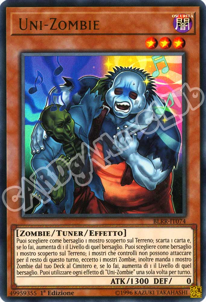 BLRR-IT074 Uni-Zombie ultra rara 1a Edizione (IT) -NEAR MINT-