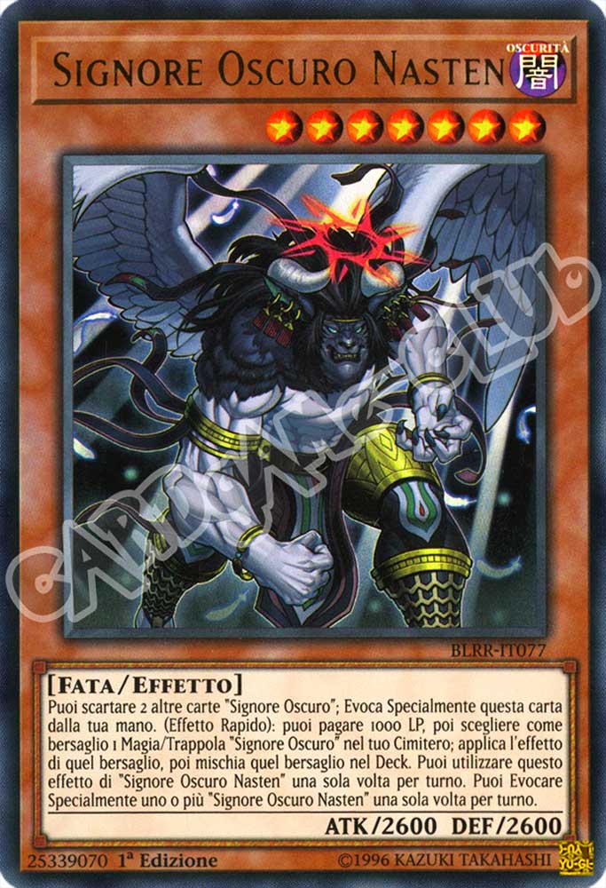 BLRR-IT077 Signore Oscuro Nasten ultra rara 1a Edizione (IT) -NEAR MINT-
