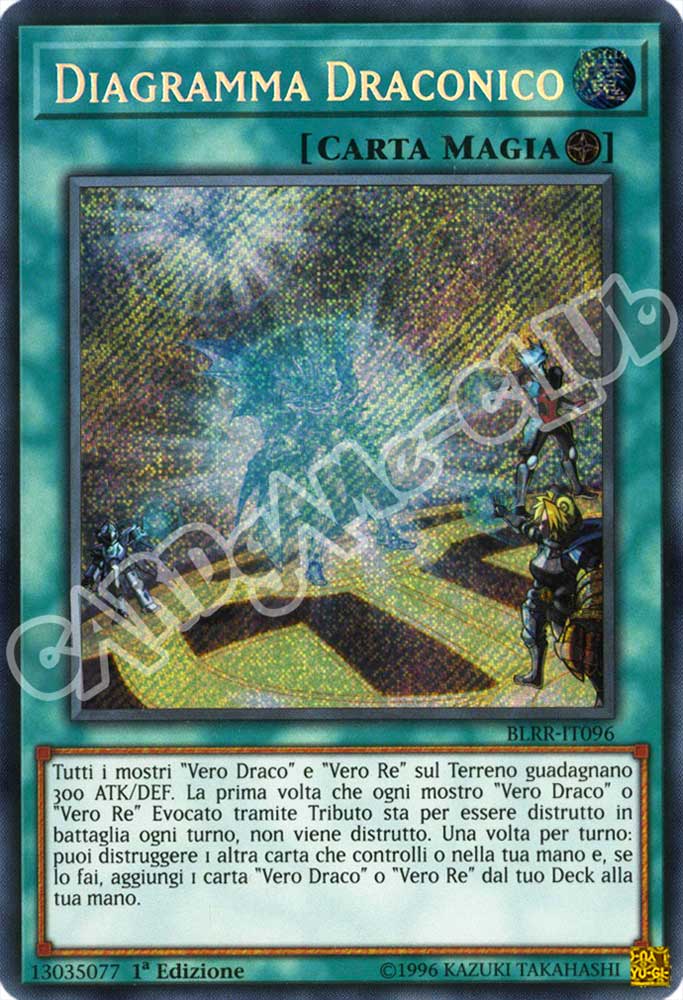 BLRR-IT096 Diagramma Draconico rara segreta 1a Edizione (IT) -NEAR MINT-