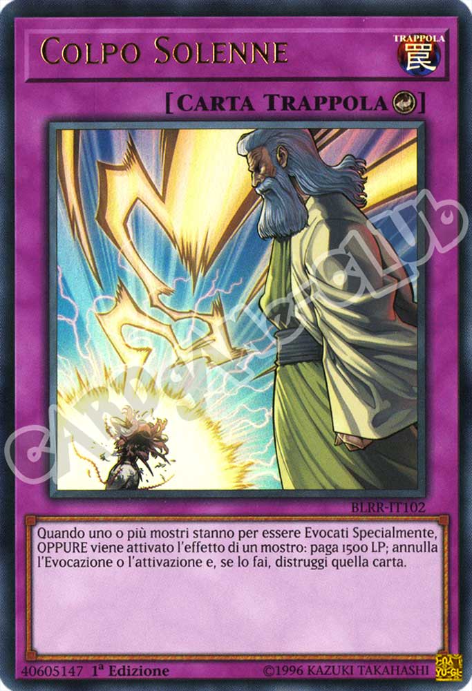 BLRR-IT102 Colpo Solenne ultra rara 1a Edizione (IT) -GOOD-