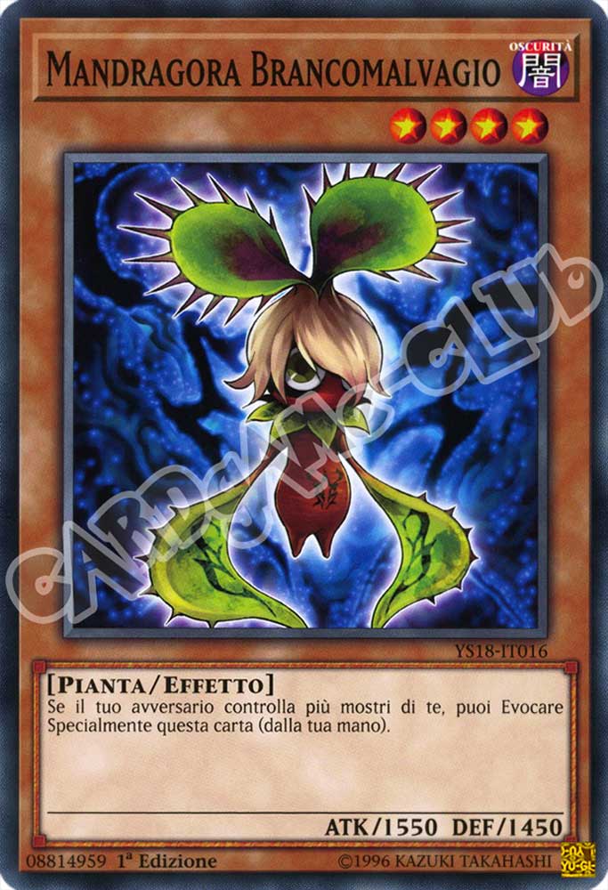 YS18-IT016 Mandragora Brancomalvagio comune 1a Edizione (IT) -NEAR MINT-