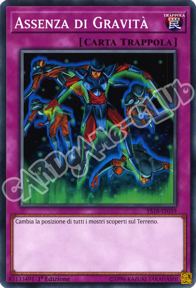 YS18-IT039 Assenza di Gravita' comune 1a Edizione (IT) -NEAR MINT-